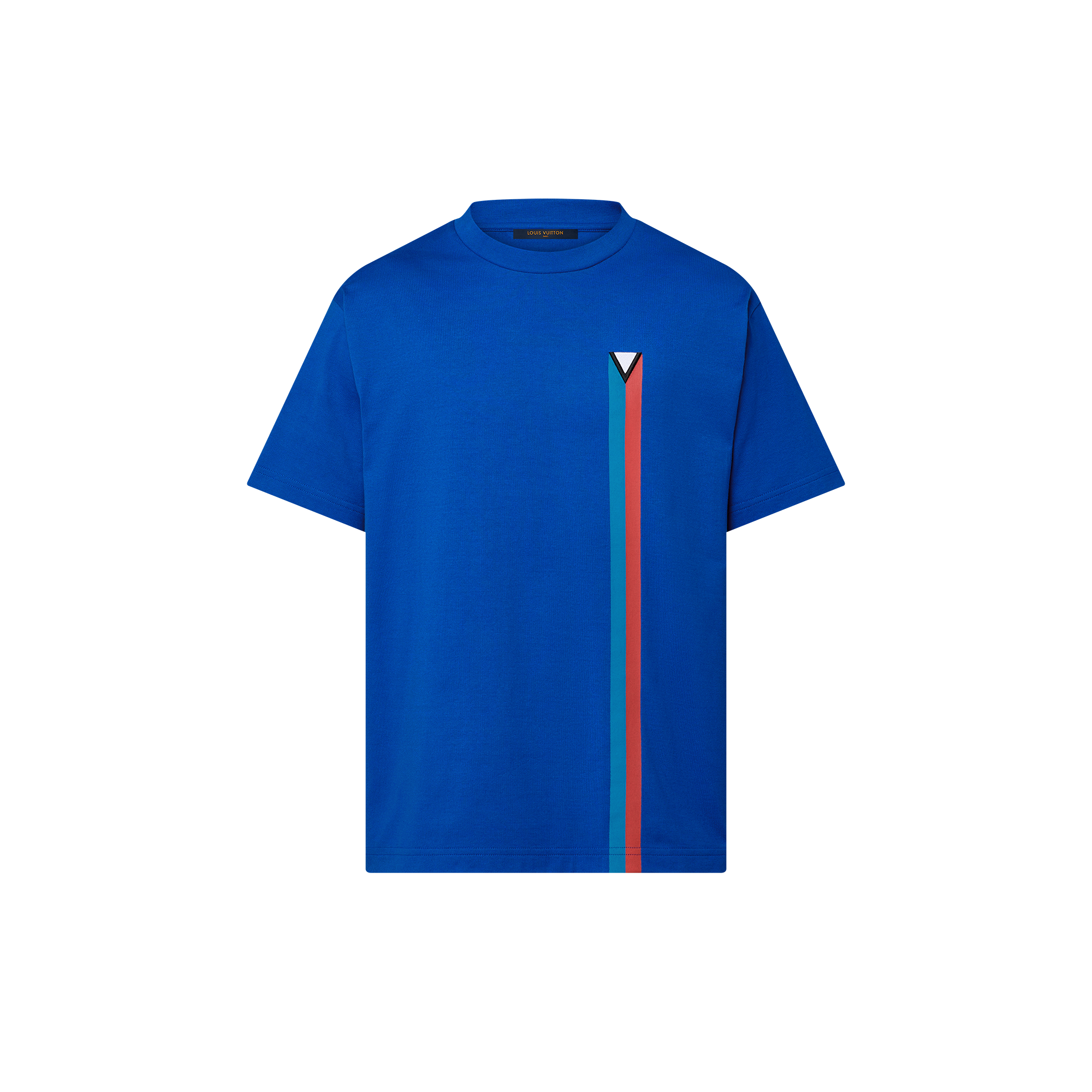 Short-Sleeved Embroidered Cotton T-Shirt - Obs 15 - 1AG078 | LOUIS
